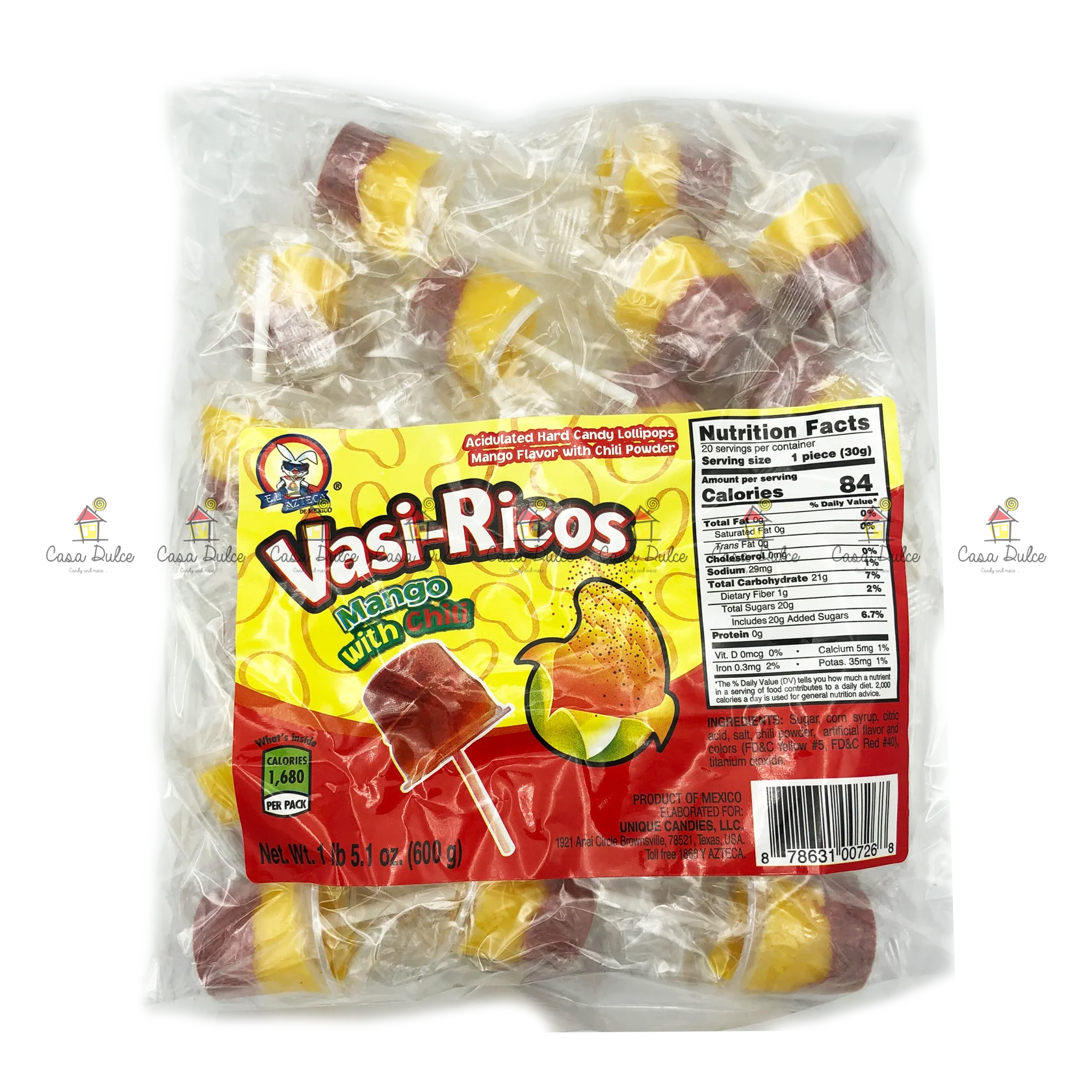 Azteca - Vasi-Ricos Mango 16/20pc