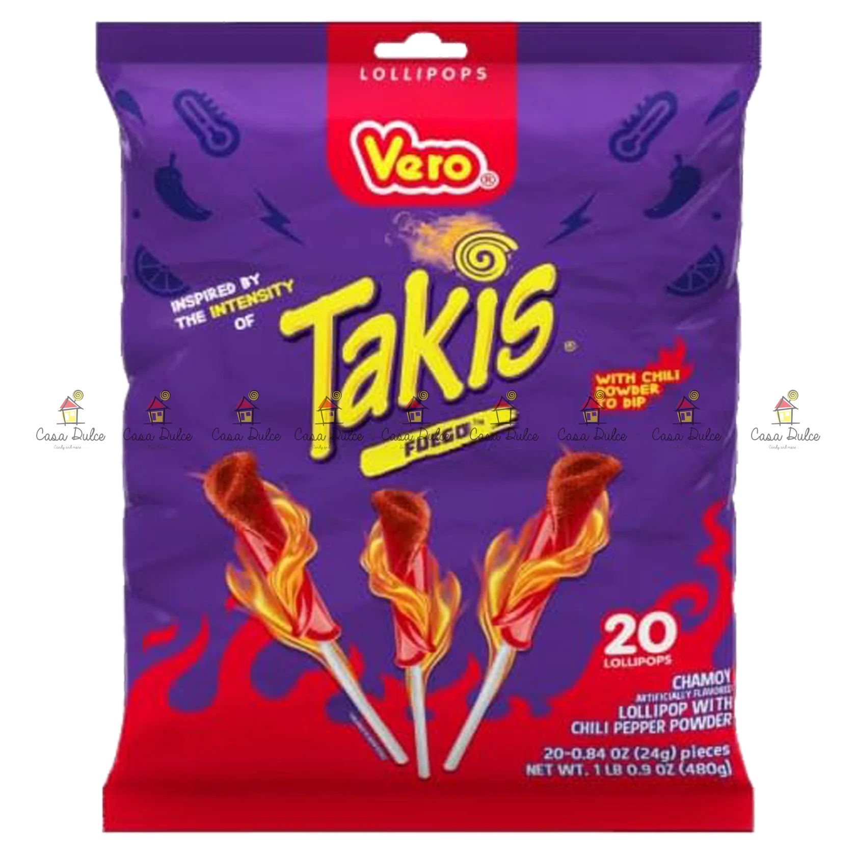 Vero - Paleta Takis Fuego 16/20pc