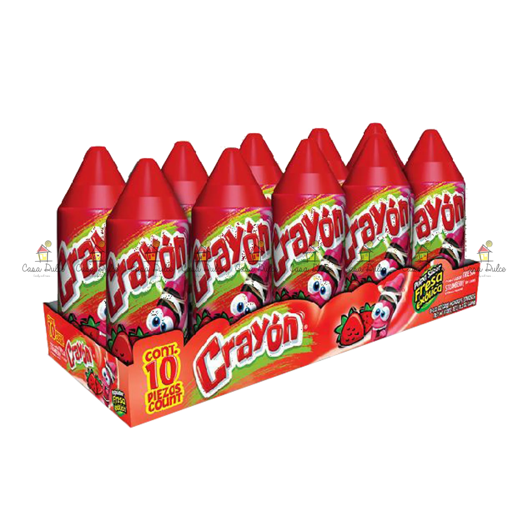 Lorena - Crayon Strawberry 12/10ct
