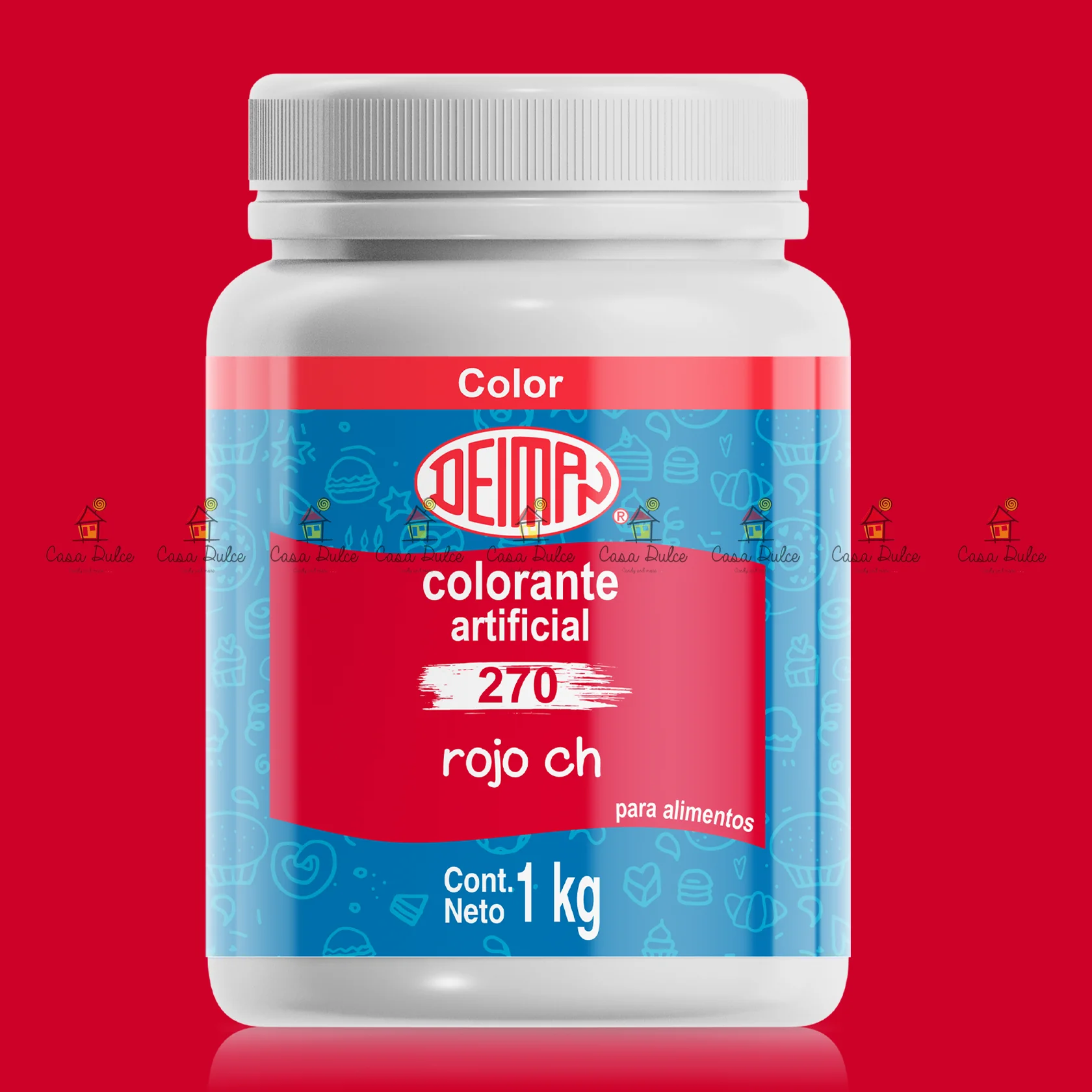 Deiman - Colorante Rojo Fresa 6/1Litro