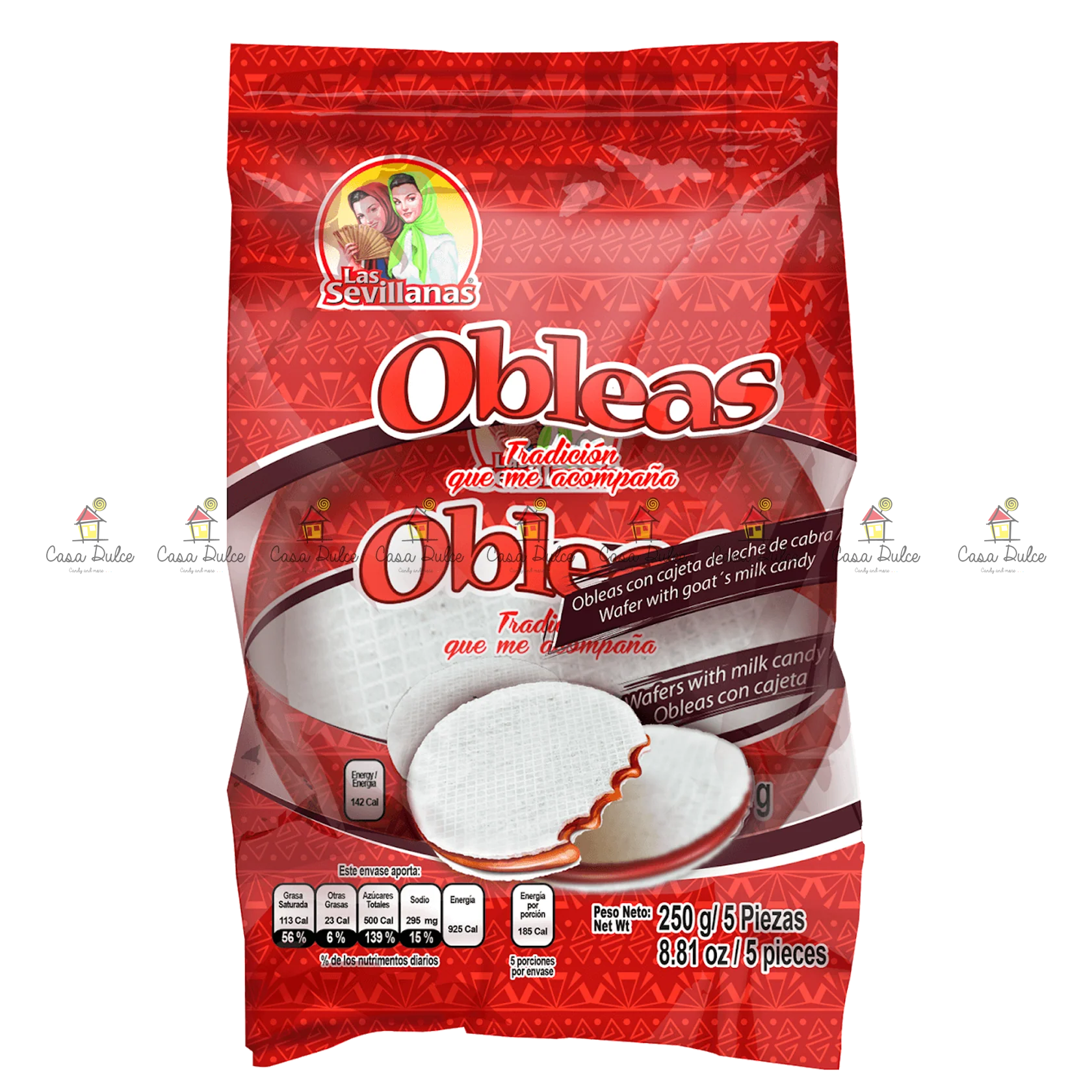 Las Sevillanas - Oblea Grande Cajeta 20/5pc